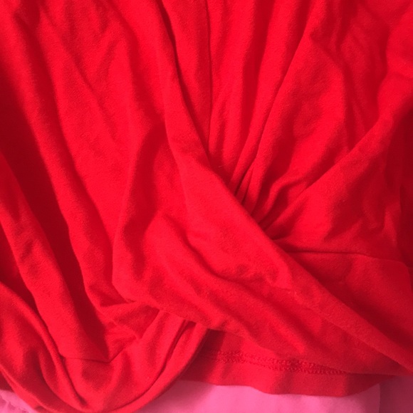a red crop top, very soft! ❤️ - Picture 2 of 3